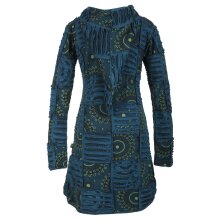 Vishes Damen Patchworkmantel Baumwolle Cutwork bedruckt...