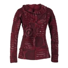Vishes Kurze Leichte Damen Patchworkjacke aus Baumwolle...