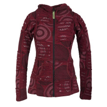 Vishes Kurze Leichte Damen Patchworkjacke aus Baumwolle...