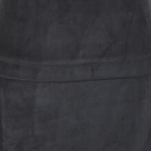 Vishes zweifarbiges Damen Langarm Zipfelkleid aus Samt mit Zipfelkapuze schwarz 36-38