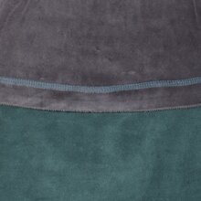 Vishes zweifarbiges Damen Langarm Zipfelkleid aus Samt mit Zipfelkapuze grau 44