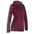Vishes Damen Rollkragen Samtpullover Sweater aus Baumwolle bedruckt dunkelrot 34