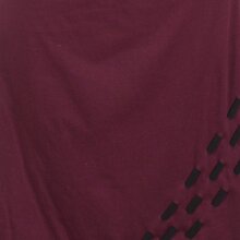 Vishes Langarm Damen Winter Stillkleid Knielang aus Biobaumwolle zum Schnüren dunkelrot 36