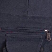 Vishes Doppel Holster Hüfttasche Bauchtasche Holster Sidebag Gürteltasche Festivaltasche Hippie Goa schwarz