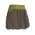 Vishes Damen kurzer einfarbiger extra warmer Ballonrock Herbstrock Winterrock Fleecerock olive 36