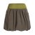 Vishes Damen kurzer einfarbiger extra warmer Ballonrock Herbstrock Winterrock Fleecerock olive 40