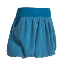 Vishes Damen kurzer einfarbiger extra warmer Ballonrock Herbstrock Winterrock Fleecerock türkis 42