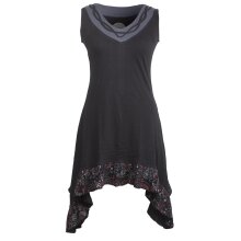 Vishes Armloses Hippie Zipfelkleid aus Baumwolle mit...