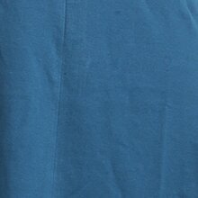 Vishes Armloses Hippie Zipfelkleid aus Baumwolle mit V-Ausschnitt und Rüschen türkis 44