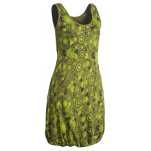 Vishes Ärmelloses mit Blumen Bedrucktes Ballonkleid mit Taschen olive 42