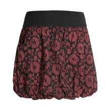 Vishes Damen Ballon-Rock mit Blumen und Taschen schwarz 36