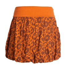 Vishes Damen Ballon-Rock mit Blumen und Taschen orange 44
