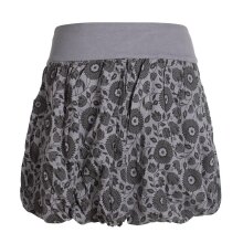 Vishes Damen Ballon-Rock mit Blumen und Taschen grau 44