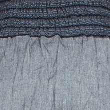 Vishes Chino Haremshose Einheitsgröße mit dehnbarem gestreiften Bund und Taschen grau