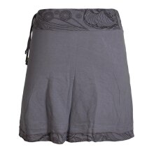 Vishes Kurzer Lagen-Look Baumwoll-Rock Bedruckter Breiter...