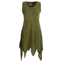 Vishes armloses einfarbiges Patchwork Zipfelkleid aus...