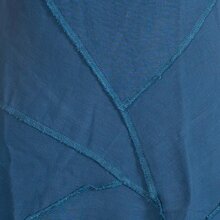 Vishes armloses einfarbiges Patchwork Zipfelkleid aus handgewebter Baumwolle türkis 36-38