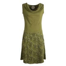 Vishes Damen Baumwoll-Kleid mit Blumen-Muster,...
