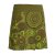 Vishes Kurzer Damen Baumwoll-Rock mit Bunt Mandalas und Blumen bedruckt olive 36