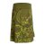 Vishes Kurzer Damen Baumwoll-Rock mit Bunt Mandalas und Blumen bedruckt olive 38