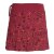 Vishes Kurzer Damen Hippie Blümchen-Rock aus Baumwolle mit Taschen dunkelrot 42