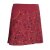 Vishes Kurzer Damen Hippie Blümchen-Rock aus Baumwolle mit Taschen dunkelrot 42