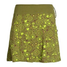 Vishes Kurzer Damen Hippie Blümchen-Rock aus...