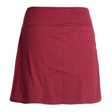 Vishes Kurzer Damen Hippie Blümchen-Rock Zwiebelmuster mit Taschen dunkelrot 32-34