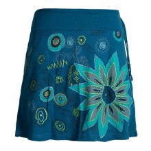 Vishes Kurzer Damen Baumwollrock mit Großer...