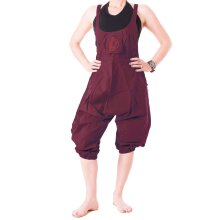 Vishes Latzhose 3/4 Haremshose Sommerhose dunkelrot 46