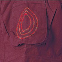 Vishes Latzhose 3/4 Haremshose Sommerhose dunkelrot 46