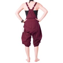 Vishes Latzhose 3/4 Haremshose Sommerhose dunkelrot 36/38