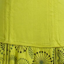 Vishes - Damen Lagen-Look Jersey-Tunika Shirt aus Baumwolle zum Raffen hellgrün 42-44
