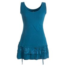 Vishes - Damen Lagen-Look Jersey-Tunika Shirt aus...