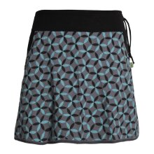 Vishes Kurzer Damen Baumwoll-Rock mit Facetten bzw Blumen...