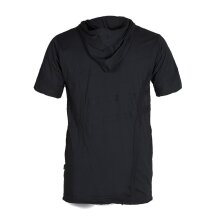 Vishes Herren Eco Kurzarm Hoodie Patchwork Kapuzen-Shirt...