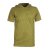 Vishes Herren Eco Kurzarm Hoodie Patchwork Kapuzen-Shirt T-Shirt Bio-Baumwolle olive 48