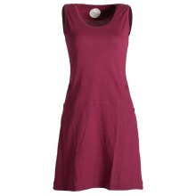 Vishes Einfaches armloses Kleid aus Biobaumwolle mit...