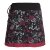 Vishes Damen Lagen-look Blumen-Rock mit farbig abgesetztem Saum schwarz 50