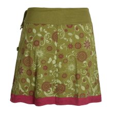 Vishes Damen Lagen-look Blumen-Rock mit farbig...