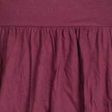 Vishes Einfarbiger Damen Basic Pluder-Rock Ballonrock Biobaumwolle Taschen dunkelrot 36