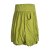 Vishes Einfarbiger Damen Basic Pluder-Rock Ballonrock Biobaumwolle Taschen hellgrün 36