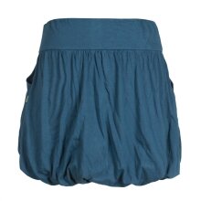 Vishes Einfarbiger Damen Basic Pluder-Rock Ballonrock Biobaumwolle Taschen türkis 42