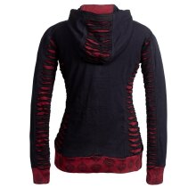 Vishes - Bedruckte Damen Hoodie Kapuzenjacke...