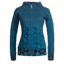 Vishes - Bedruckte Damen Hoodie Kapuzenjacke...