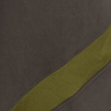 Vishes Asymmetrisches Patchwork Langarm Damen Winterkleid aus Recycling-Fleece olive 42