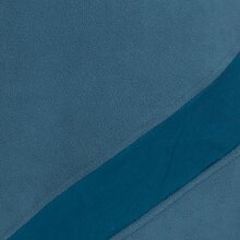 Vishes Asymmetrisches Patchwork Langarm Damen Winterkleid aus Recycling-Fleece türkis 38