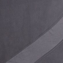 Vishes Asymmetrisches Patchwork Langarm Damen Winterkleid aus Recycling-Fleece grau 46