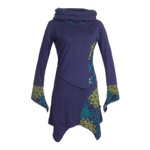 Vishes Asymmetrische Bedruckte Langarm Damen Blumen...