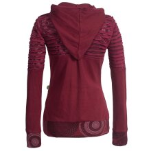 Vishes Damen Hoodie Kapuzenjacke Baumwolle Gestreift...